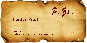 Posta Zsolt névjegykártya
